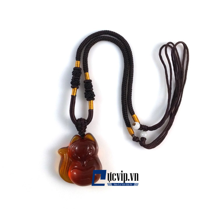 Dây Chuyền Hồ Ly Thạch Anh Vàng Ấn Độ 