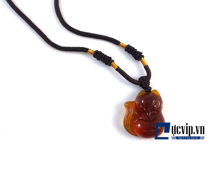 Dây Chuyền Hồ Ly Thạch Anh Vàng Ấn Độ 