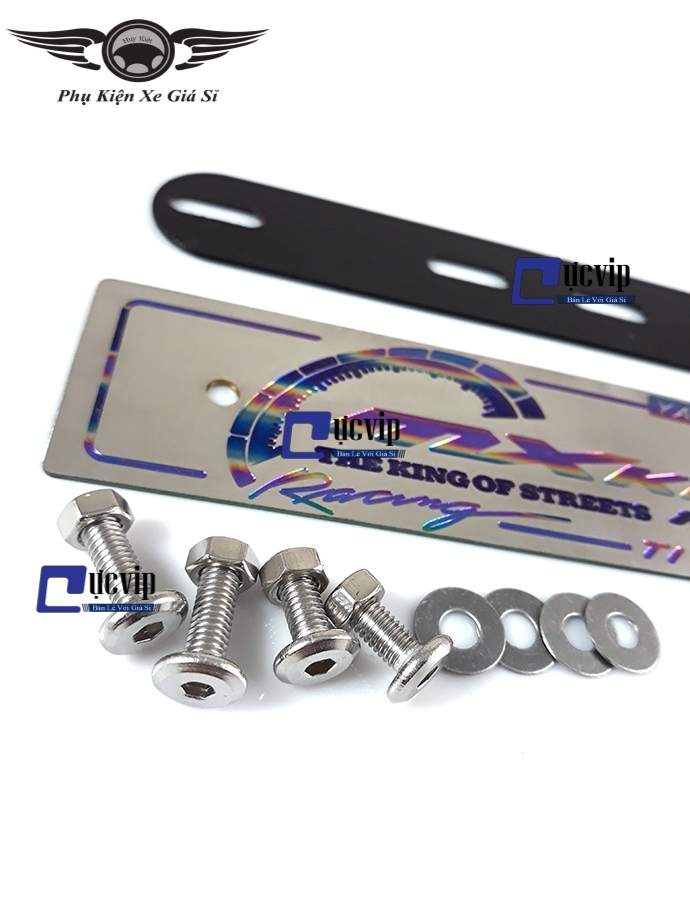 Bảng Tên Titan MXKing Kèm Ốc Inox Thái MS1425