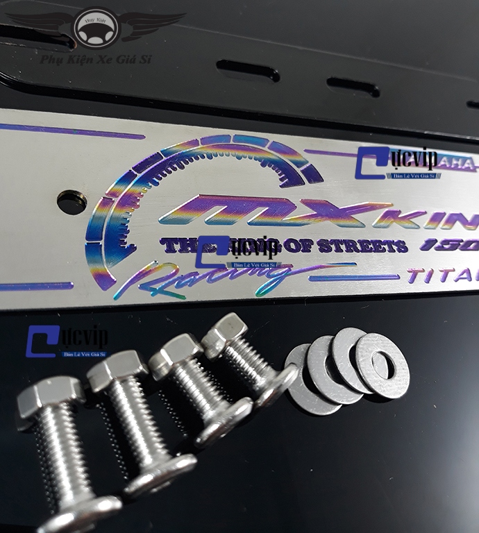 Bảng Tên Titan MXKing Kèm Ốc Inox Thái MS1425