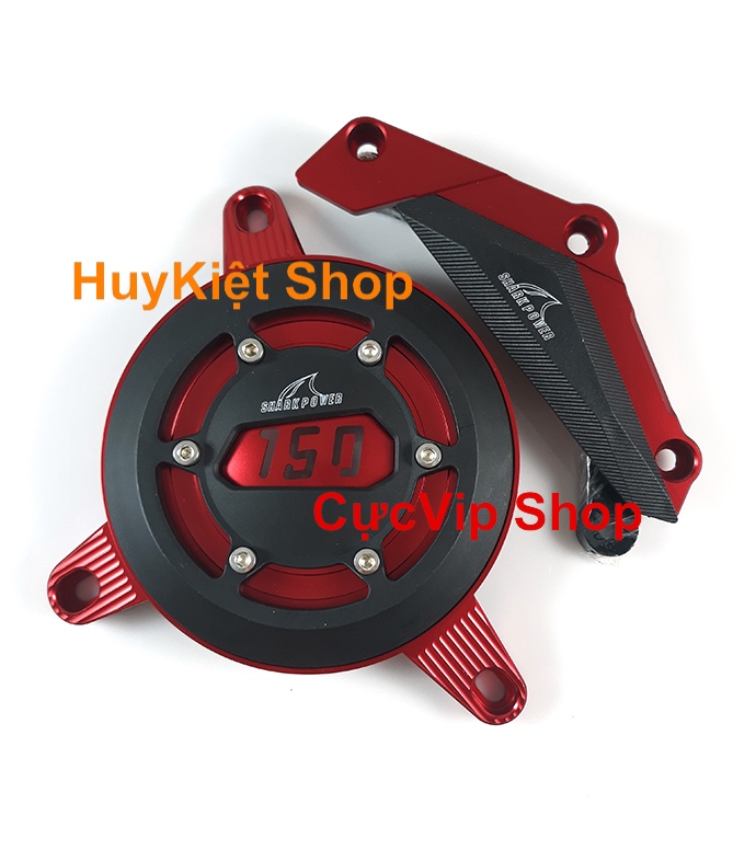 Chụp Lốc M&aacute;y Exciter 150 K6 NH&ocirc;m CNC Shark Power Đẳng Cấp MS1456 001
