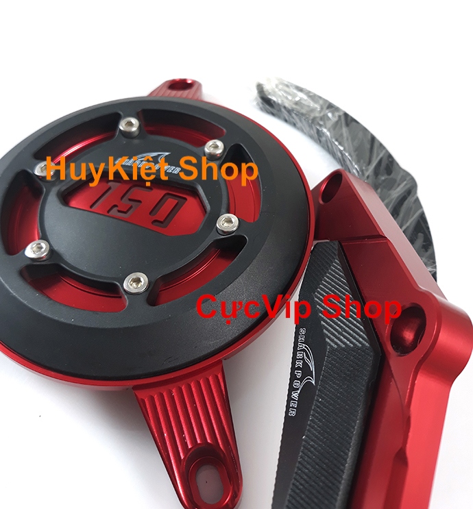 Chụp Lốc M&aacute;y Exciter 150 K6 NH&ocirc;m CNC Shark Power Đẳng Cấp MS1456 001