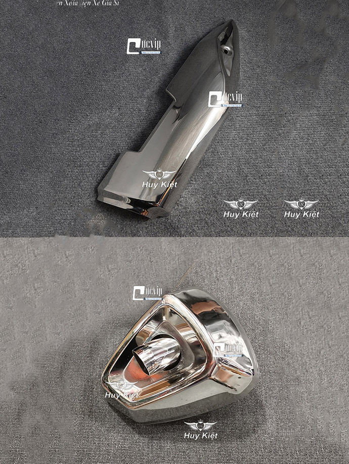 Combo Ốp Che Pô Winner X V2, V3, Winner X 2019 - 2022 Và Ốp Chụp Đích Pô Kèm Ống Tiêu Inox 304 MS5429