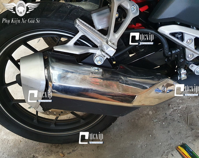 Combo Ốp Che Pô Winner X V2, V3, Winner X 2019 - 2022 Và Ốp Chụp Đích Pô Kèm Ống Tiêu Inox 304 MS5429