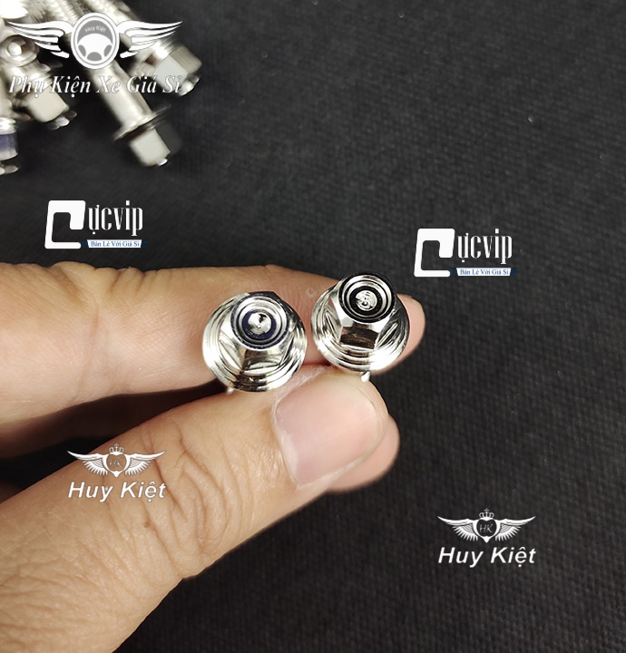 Combo 7 Ốc Salaya THÁI Inox 304 6Li15 Gắn Bảng Tên + Ốp Pô + Chụp Đích Pô Xe Vario 2018 - 2021 MS5470
