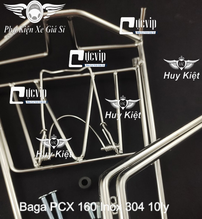 Baga Giữa PCX 160cc Đời 2021, 2022, 2023 Inox 304 10Ly Hàng Cao Cấp MS5486 