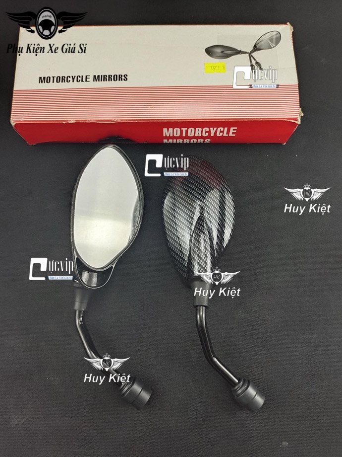 Cặp Kính Gương Chiếu Hậu Yaz Carbon Gắn Xe Yamaha Sirius, Exciter, Jupiter, NVX MS5575
