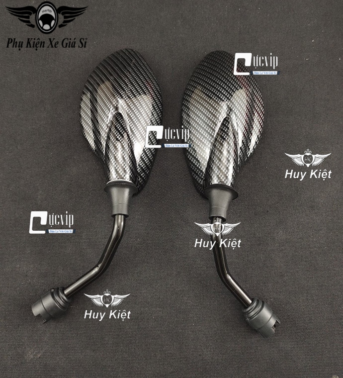 Cặp Kính Gương Chiếu Hậu Yaz Carbon Gắn Xe Yamaha Sirius, Exciter, Jupiter, NVX MS5575