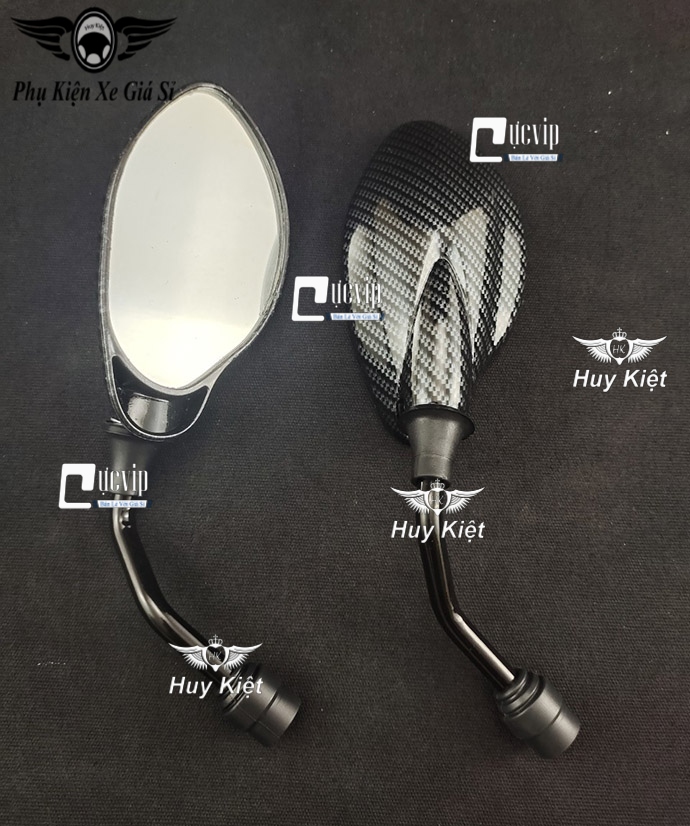 Cặp Kính Gương Chiếu Hậu Yaz Carbon Gắn Xe Yamaha Sirius, Exciter, Jupiter, NVX MS5575
