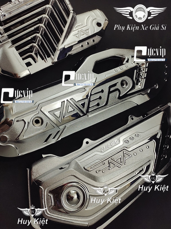 	Combo 3 Món Bảo Vệ Cho Airblade AB 160cc, Airblade AB 2023 125cc 160cc Xi Mạ Crom FER Hàng Chuẩn Đẹp MS5629