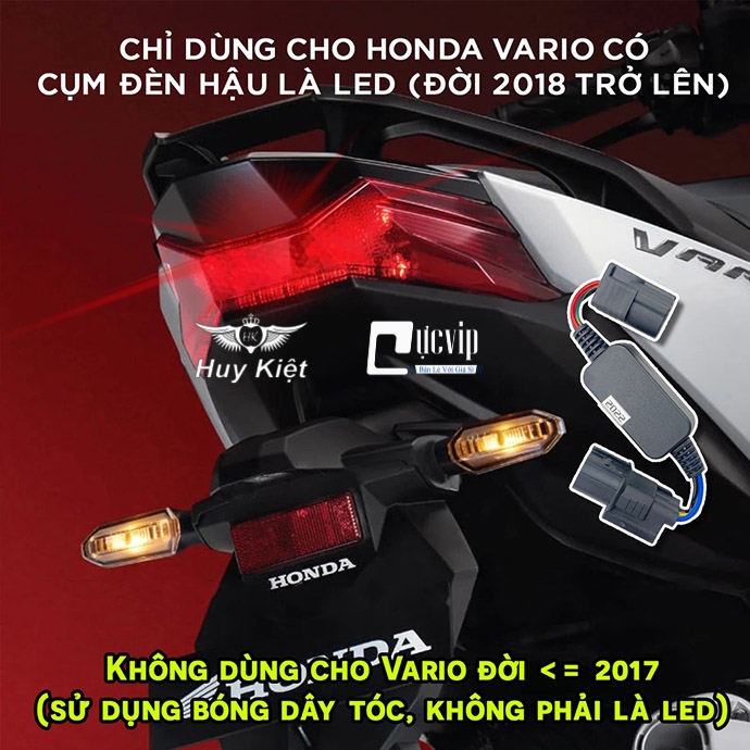 Mạch Chớp Tạo Nháy Đèn Hậu Sau Stop F1 Cho Xe Vario 2018 - 2021, Vario 2022 - 2023 160cc 125cc Phiên Bản Pro, Sẵn Giắc Zin MS5716