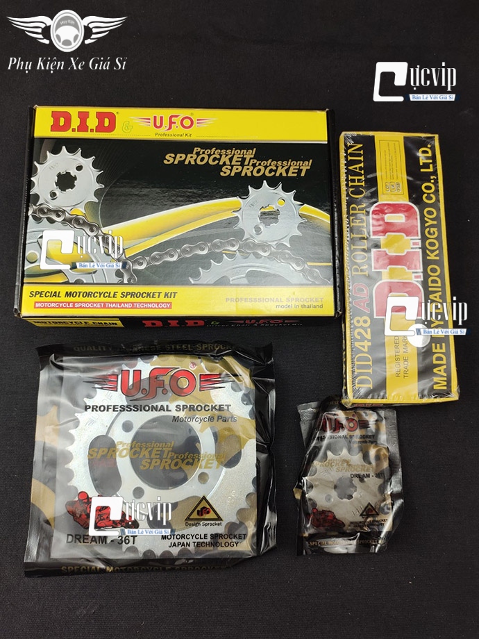Bộ Nhông Sên Dĩa DID UFO Future Neo Trung Quốc, Wave RS Trung Quốc, Future 1, Wave Đời Cũ (2001-2004), Dream MS5802