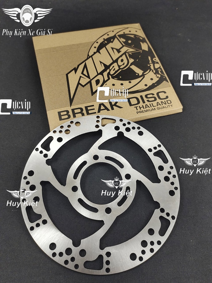 Dĩa Trước KingDrag 4 Lỗ (220mm) Gắn Sirius, Wave, Exciter 2006 - 2010, Exciter 2011 - 2014 MS6234