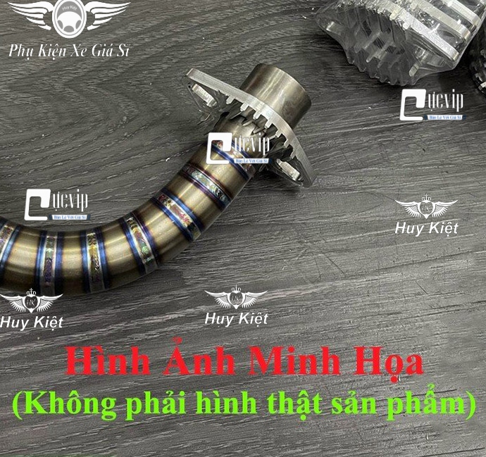 Khâu Cổ Pô (Lông Đền Cổ Pô, Pat Cổ Pô) Tản Nhiệt Nhôm CNC Gắn Cổ Pô Zin, Inox, Titan Có Phi 27mm Hoặc 32mm MS6292
