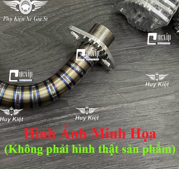 Khâu Cổ Pô (Lông Đền Cổ Pô, Pat Cổ Pô) Tản Nhiệt Nhôm CNC Gắn Cổ Pô Zin, Inox, Titan Có Phi 27mm Hoặc 32mm MS6292