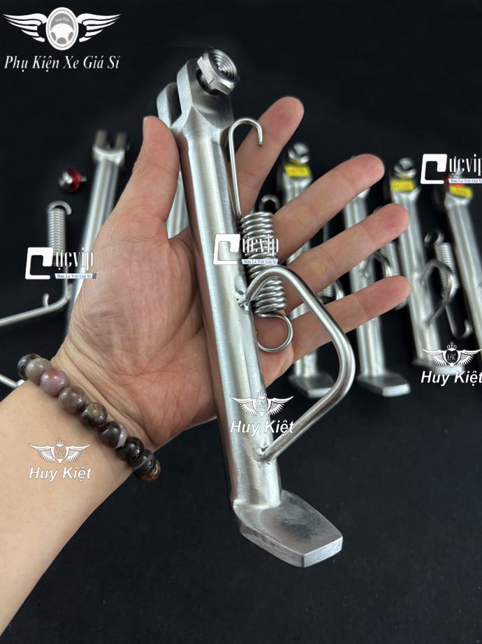 Chân Chống Nghiêng Inox (Kèm Ốc Lò Xo) Winner, Exciter, Sonic, Raider, Satria, Sirius, Future, SH 2008 - 2019, Vario, AB, Vision, Dr, Wave, Wave A 2017 C- MS6326