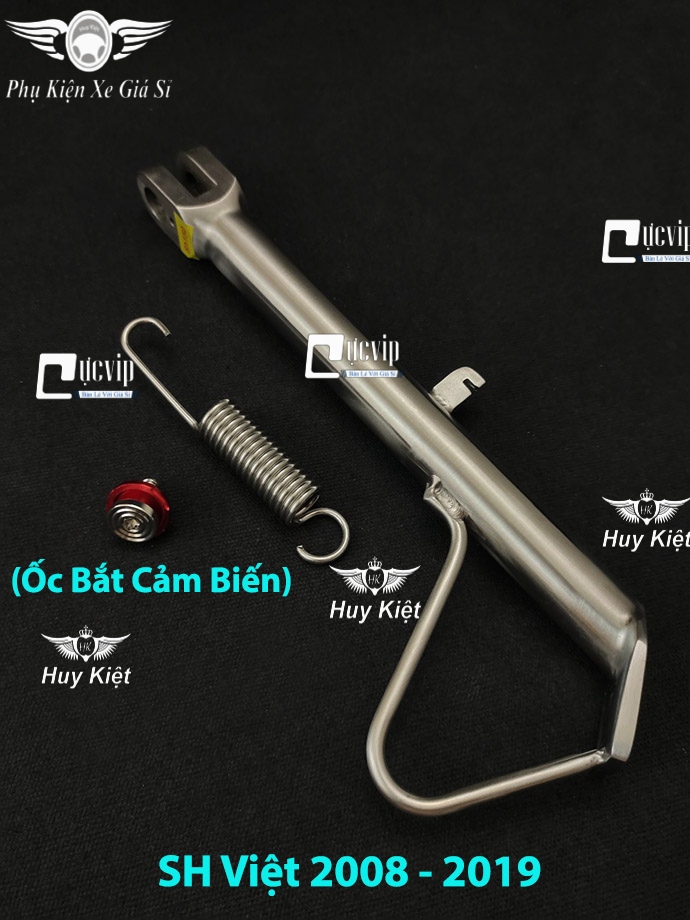 Chân Chống Nghiêng Inox (Kèm Ốc Lò Xo) Winner, Exciter, Sonic, Raider, Satria, Sirius, Future, SH 2008 - 2019, Vario, AB, Vision, Dr, Wave, Wave A 2017 C- MS6326
