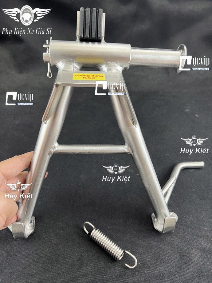 Chân Chống Đứng Inox 304 Gắn Exciter 135 (2011 - 2014) Tặng Kèm Lò Xo MS6194
