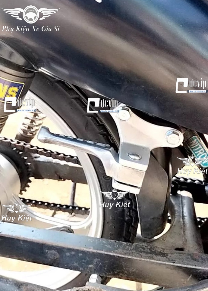 (Full Bộ) Gác Chân Sau Kiểu Malaysia Winner V1, Winner X V2-V3, Sonic Nhôm CNC MS6431