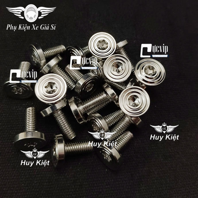 Ốc 6Li15 Salaya Thái V2 Gắn Ốp Pô, Dàn Áo Winner V1, Winner X, Sonic, Satria, Mio M3, Fu Led, Fu Neo, Ex 135 150 155, Wave Nhỏ RS A2017, Dream, Sirius (Giá 1 Con) MS6437