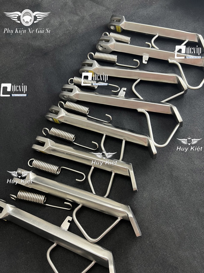 Chân Chống Nghiêng Inox 304 Đặc (Tứ Giác) (Tặng Lò Xo) Wave, Dr, Vario, AB, Exciter, Win, Sonic, Raider, Satria, Sirius, Future, Vision, SH, SH Mode, Lead, Cub 125 MS6441