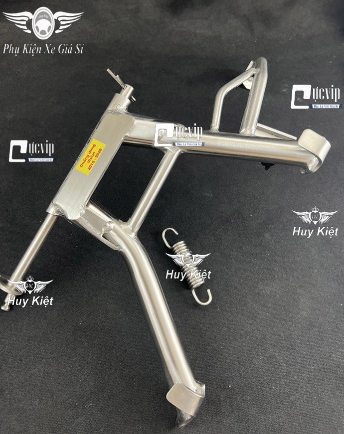 (Tặng Cốt + Lò Xo) Chân Chống Đứng Inox 304 Gắn Vision 2014 - 2020 MS6474