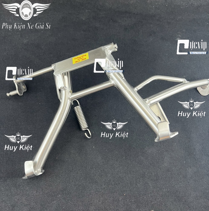 (Tặng Cốt + Lò Xo) Chân Chống Đứng Inox 304 Gắn Vision 2014 - 2020 MS6474