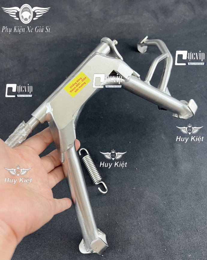 (Tặng Cốt + Lò Xo) Chân Chống Đứng Inox 304 Gắn Vision 2021 - 2024 Phiên Bản Thường, Scoopy 110 (2020 - 2024) MS6475