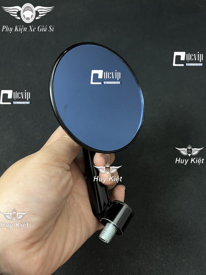 Kính Hậu Trái (Tròn) Cao Cấp Chân 10 Ly Gắn Wave, Dr, Cub, Fu, Si, AB, Vision, Vario, Mio, PCX, NVX, Win, Sonic, Ex, Jupiter, Yaz, Luvias MS6509