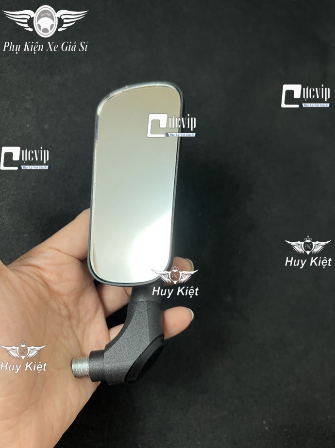 Kính Hậu Trái (Vuông) Cao Cấp Chân 10 Ly Gắn Wave, Dr, Cub, Fu, Si, AB, Vision, Vario, Mio, PCX, NVX, Win, Sonic, Ex, Jupiter, Yaz, Luvias MS6510