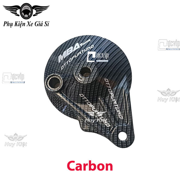Má Đùm Sau Nhôm Phủ Carbon Cho Xe Wave S110 17-24, Wave A 17-24, Wave RSX 17-24, Wave Blade 17-24 (Giá 1 Cái) MS6517