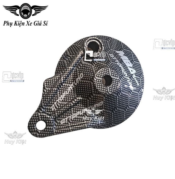 Má Đùm Sau Nhôm Phủ Carbon Cho Xe Wave S110 17-24, Wave A 17-24, Wave RSX 17-24, Wave Blade 17-24 (Giá 1 Cái) MS6517