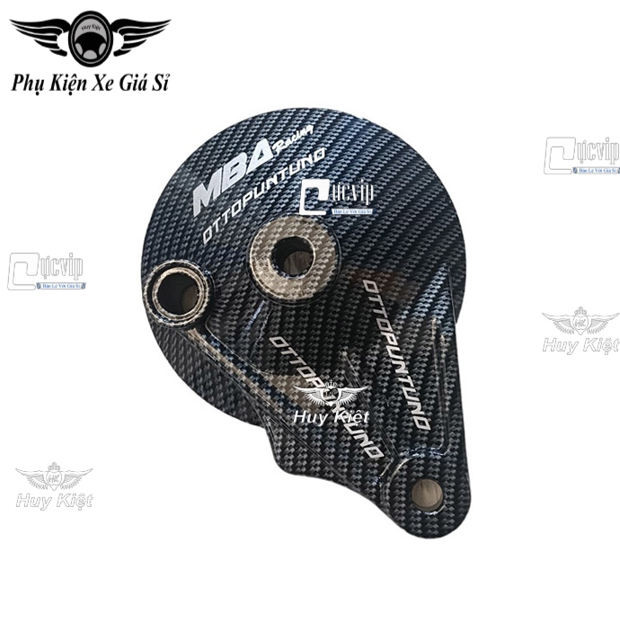Má Đùm Sau Nhôm Phủ Carbon Cho Xe Wave S110 17-24, Wave A 17-24, Wave RSX 17-24, Wave Blade 17-24 (Giá 1 Cái) MS6517