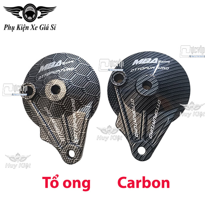 Má Đùm Sau Nhôm Phủ Carbon Cho Xe Wave S110 17-24, Wave A 17-24, Wave RSX 17-24, Wave Blade 17-24 (Giá 1 Cái) MS6517
