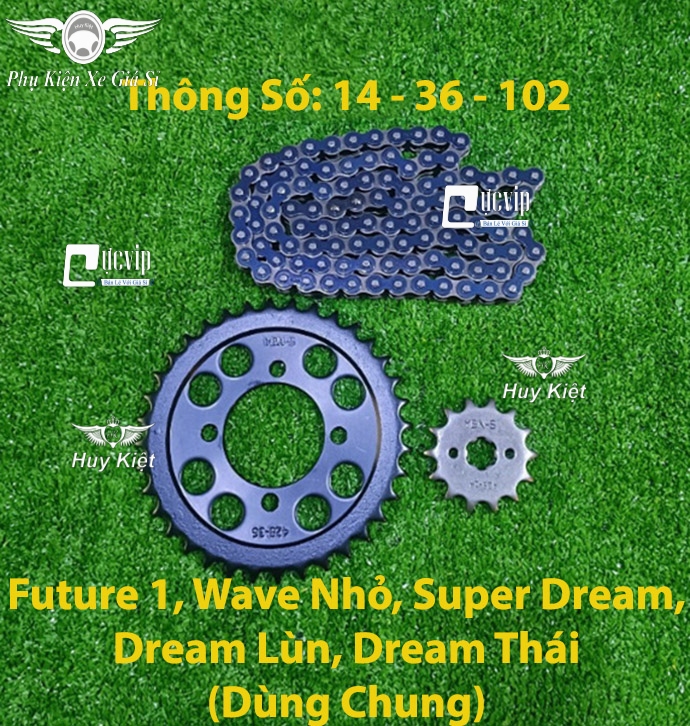 Nhông Sên Đĩa YABAN (Sên Đen) Winner 150, Dream, Future, Sirius Xăng Cơ, Exciter 2010 135 150, Wave RS RSX110 A110 S110 MS6525