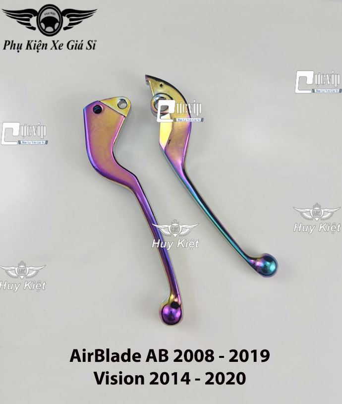 Cặp Tay Thắng Nhôm Xi Titan 7 Màu AirBlade AB 2008 - 2019, Vision 2014 - 2020 MS6543