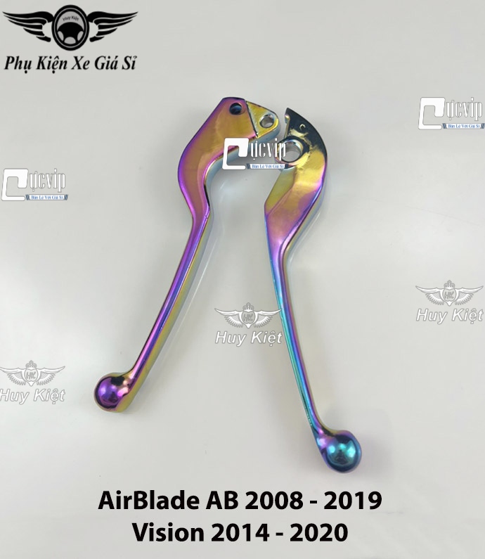Cặp Tay Thắng Nhôm Xi Titan 7 Màu AirBlade AB 2008 - 2019, Vision 2014 - 2020 MS6543