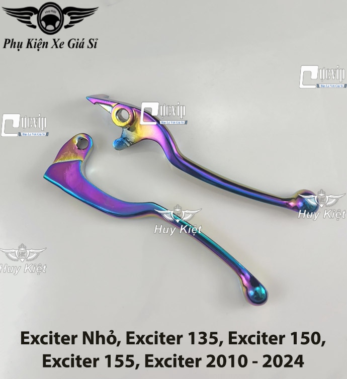 Cặp Tay Thắng Nhôm Xi Titan 7 Màu Exciter Nhỏ, Exciter 135, Exciter 150, Exciter 155, Exciter 2010 - 2024 MS6544