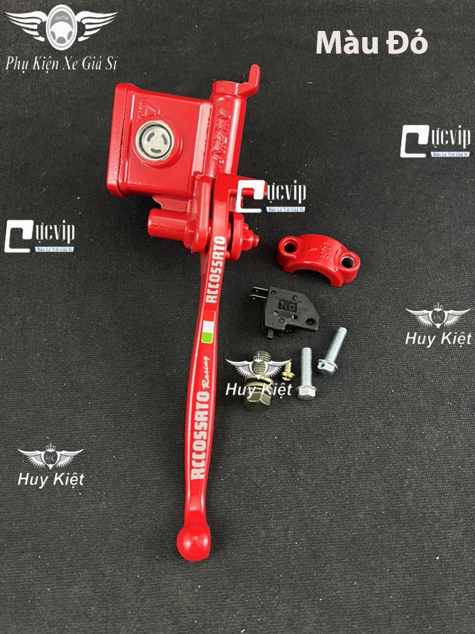 Tay Thắng Dầu Wave Nhỏ, Future, Wave S110 Mod Chữ Rccossrto Sơn Tĩnh Điện Mờ MS6558