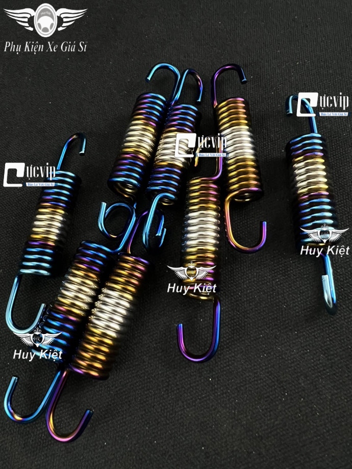 Lò Xo Chống ĐỨNG Xi Titan Phối Sọc Gắn Cho Tất Cả Xe Honda Wave,Raider,Satria,Future,Vario,AB,SH Mode,Lead,Vision,Winner,Dr,Wave,Wave A 2017 MS6559