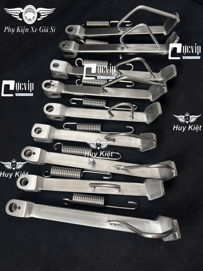 (Tặng Lò Xo) Chân Chống Nghiêng Inox [Dẹp] Vario, AB, Vision, Dream, Wave, Winner, Exciter, Sonic, Raider, Satria, Sirius, Future, SH 2008 - 2019, Lead, SH Mode MS6563