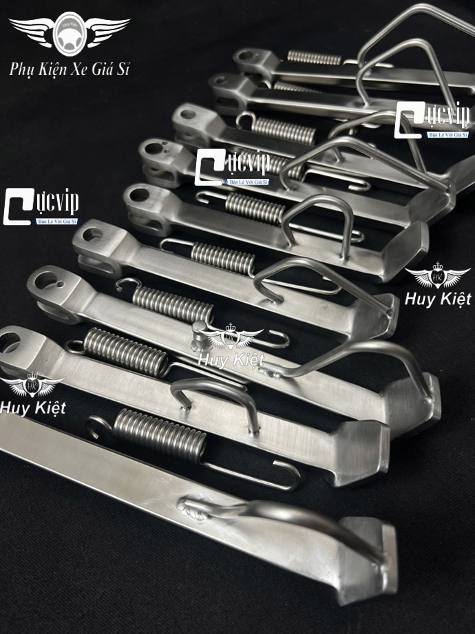 (Tặng Lò Xo) Chân Chống Nghiêng Inox [Dẹp] Vario, AB, Vision, Dream, Wave, Winner, Exciter, Sonic, Raider, Satria, Sirius, Future, SH 2008 - 2019, Lead, SH Mode MS6563