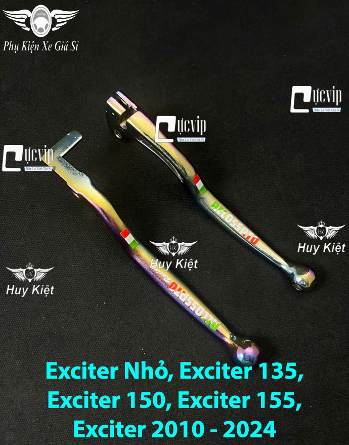 (Chữ 7 Màu) Cặp Tay Thắng Mod Chữ RCCOSSRTO Xi Titan 7 Màu Vario, Click, AB, Vision, SH VN, Exciter, Winner, Raider Fi, Satria, Mio, Luvias, Nouvo MS6565