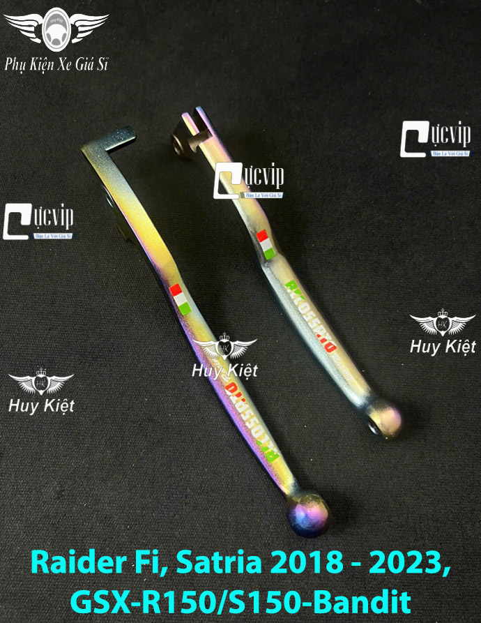 (Chữ 7 Màu) Cặp Tay Thắng Mod Chữ RCCOSSRTO Xi Titan 7 Màu Vario, Click, AB, Vision, SH VN, Exciter, Winner, Raider Fi, Satria, Mio, Luvias, Nouvo MS6565
