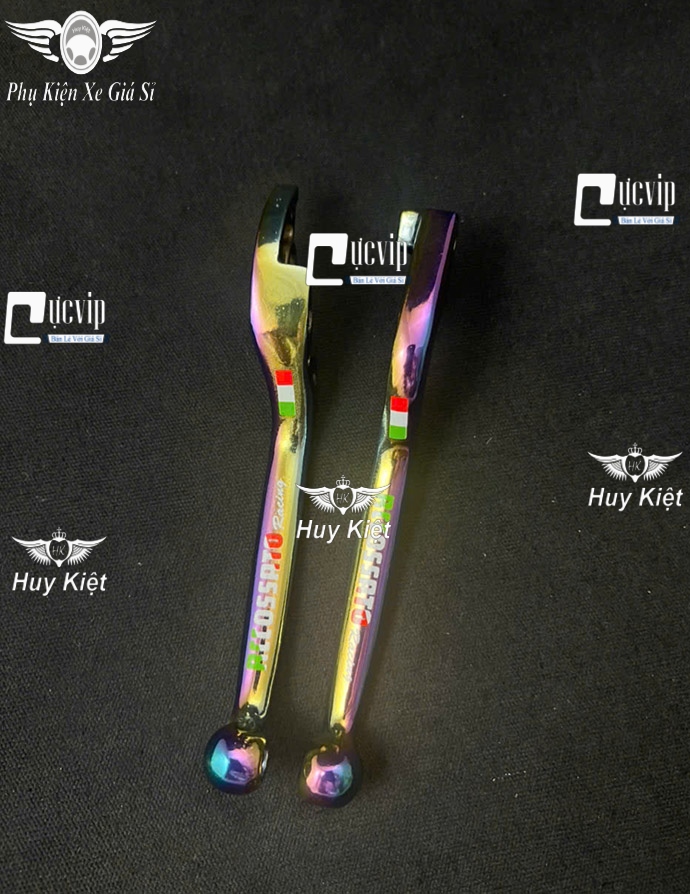 (Chữ 7 Màu) Cặp Tay Thắng Mod Chữ RCCOSSRTO Xi Titan 7 Màu AirBlade AB 2008 - 2019, Vision 2014 - 2020 MS6566