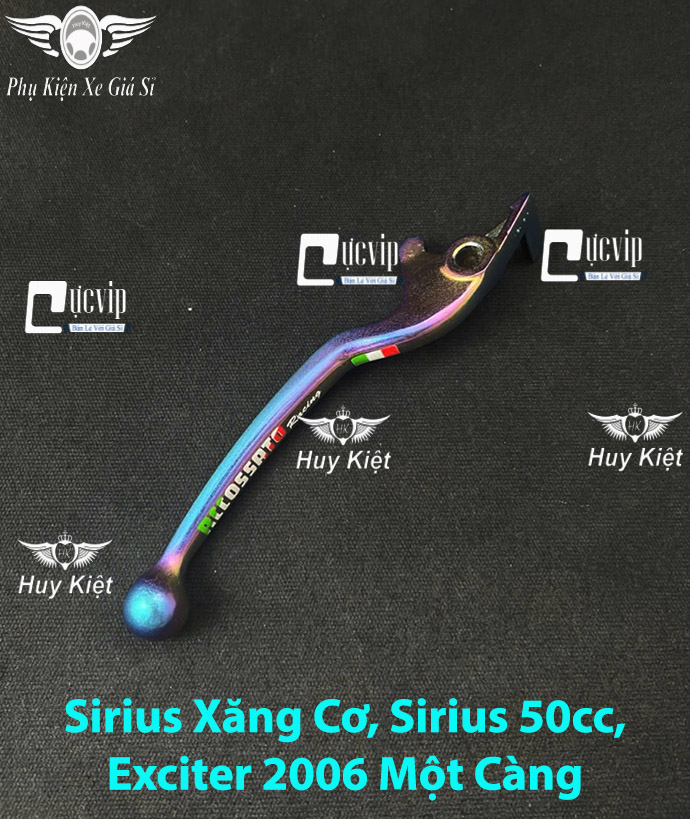 (Chữ 7 Màu) Tay Thắng Đùm, Thắng Đĩa Mod Chữ RCCOSSRTO Xi Titan 7 Màu Wave Nhỏ, Wave A 2017, Wave Thái, Blade, A, S, RS, RSX, ZX, Sirius Xăng Cơ, Si 50cc MS6577