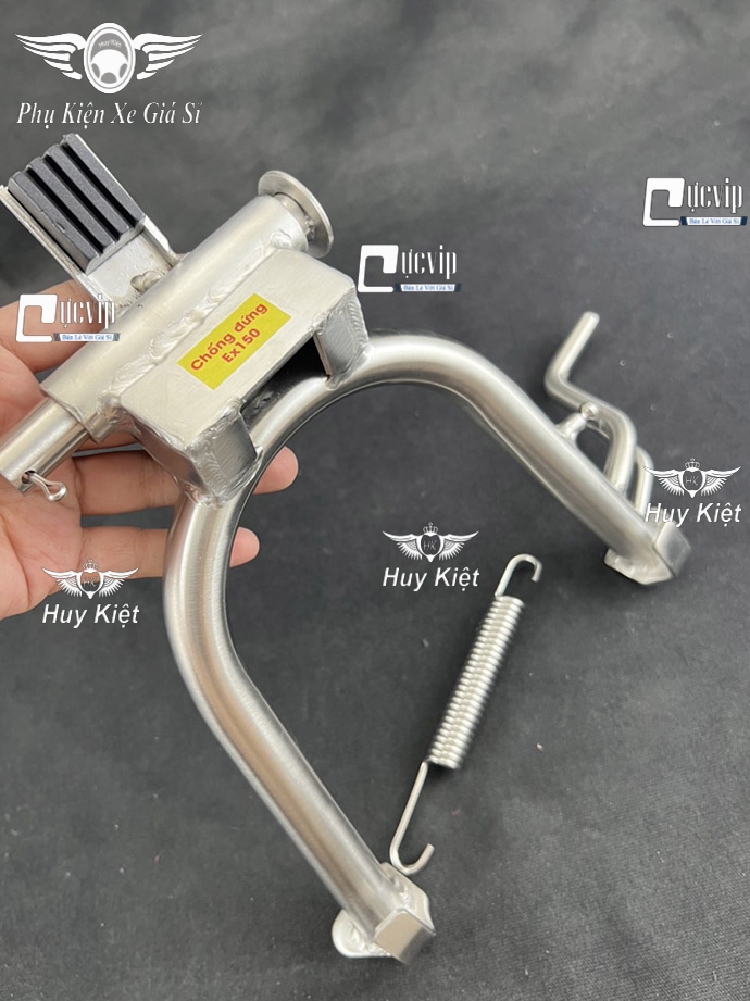 (Tặng Cốt + Lò Xo) Chân Chống Đứng Inox 304 Gắn Exciter 150, Exciter 155, Exciter 2015 - 2024 MS6580