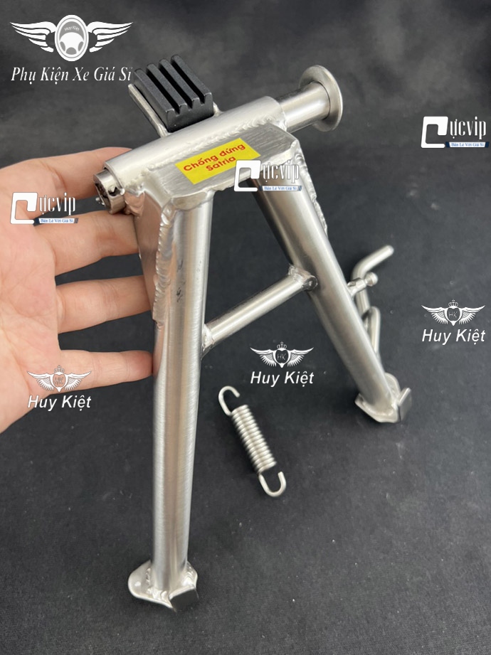 (Tặng Cốt + Lò Xo) Chân Chống Đứng Inox 304 Gắn Raider Fi, Satria Fi MS6582