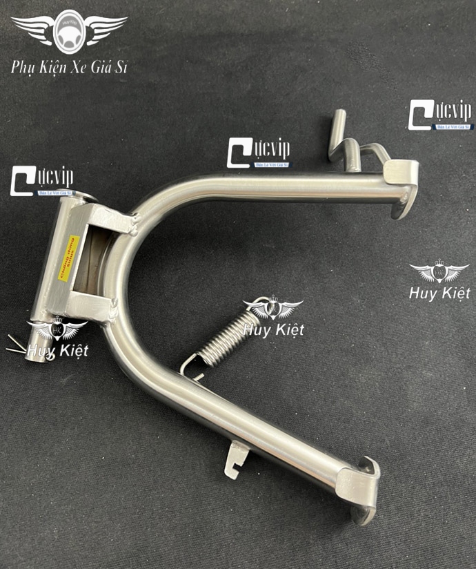 (Tặng Cốt + Lò Xo) Chân Chống Đứng Inox 304 Gắn Sirius Xăng Cơ MS6583