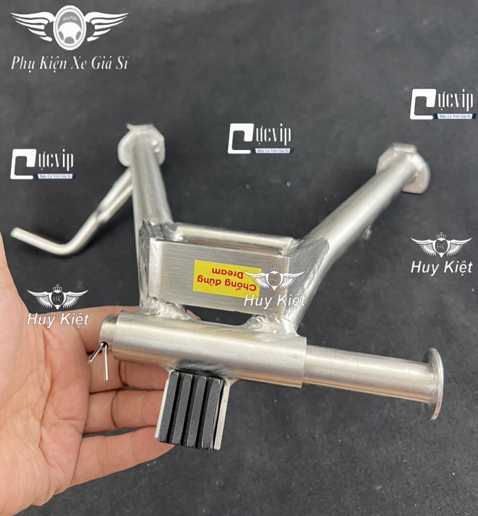 (Tặng Cốt + Lò Xo) Chân Chống Đứng Inox 304 Gắn Supre Dream, Dream Lùn, Dream Thái MS6585